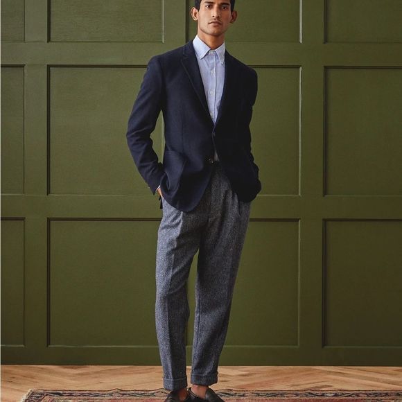 NWOT Brooks Brothers Navy Blue 100% Merino Wool Blazer Size S - Picture 5 of 16